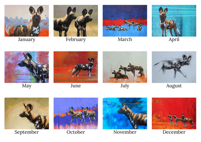 2025 Painted Dog/Wildlife Art Calendars